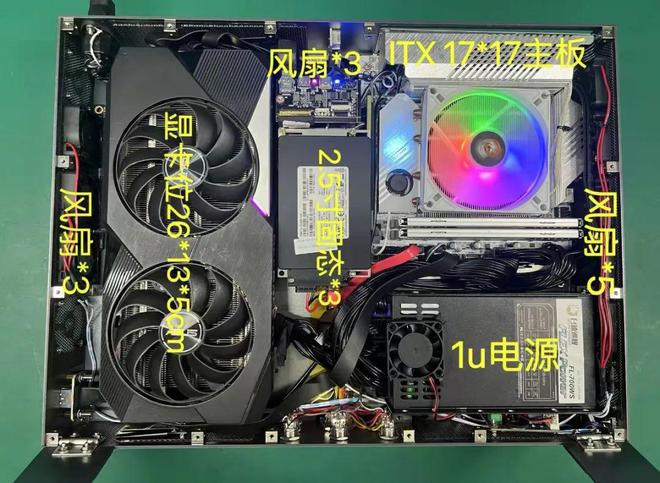 本ITX小主板+独立显卡散热强得可怕凯时尊龙人生就是博大神自制双屏笔记(图3)